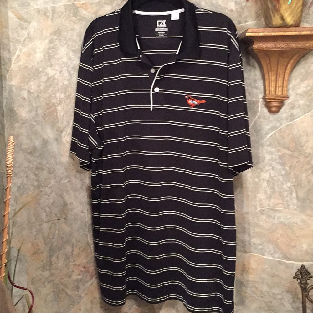CB cutter buck dry tech athletic sports golf shirt